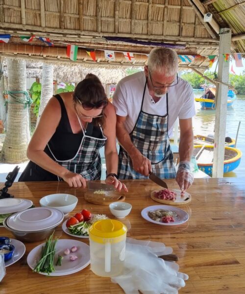 A Taste of Culture & Nature: Cam Thanh Cooking Class & Mountain Adventure